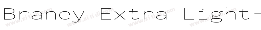 Braney Extra Light字体转换